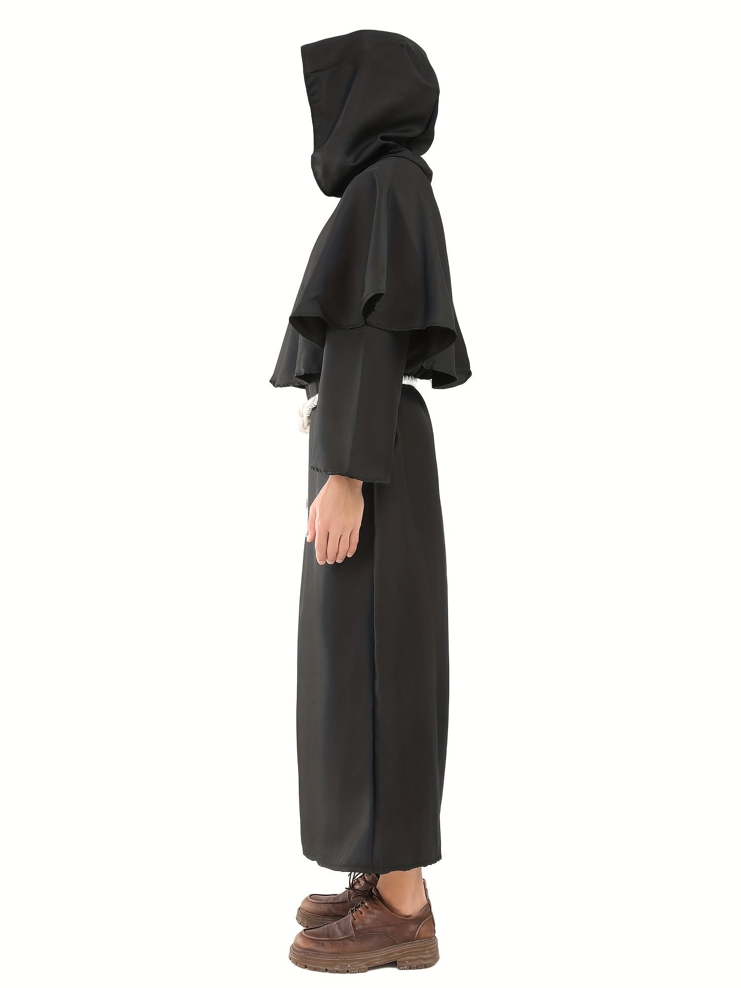 Medieval Monk / Priest Robe Costume – Halloween & Cosplay Cloak for Adults & Kids