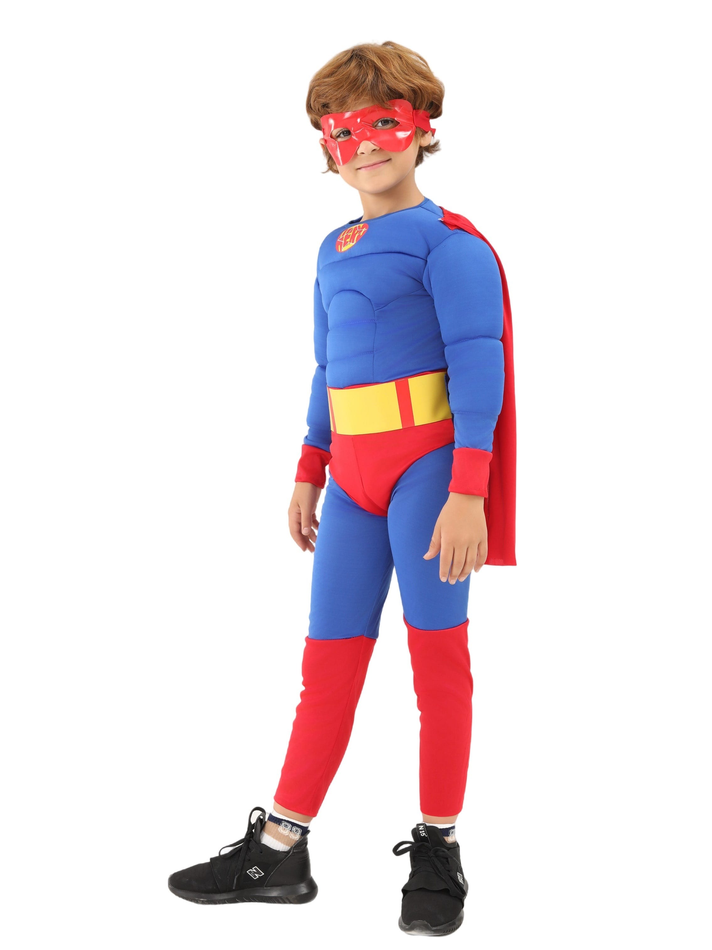 Deluxe Superman Muscle Chest Costume – Superhero Cosplay & Halloween Outfit