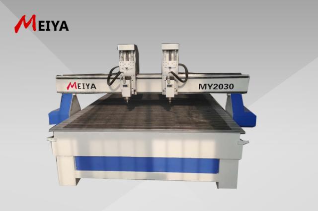 Two Heads CNC Router 2030 with T-slot table