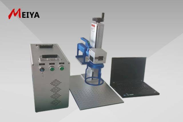 Portable Handheld 20/30W Fiber Laser Marking Machine Wisely Used For heavy product not easy moving / Metal / Part of non-metal
