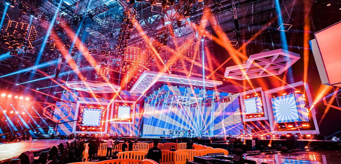 Case study of stage lighting effects for performances