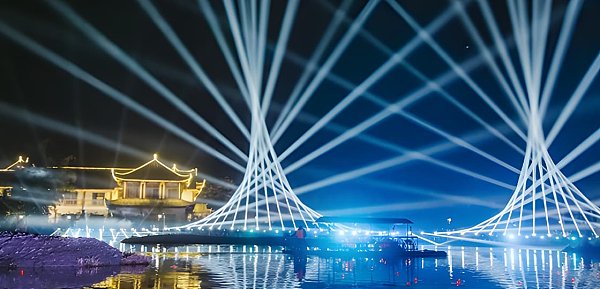 Outdoor landscape lighting effect case