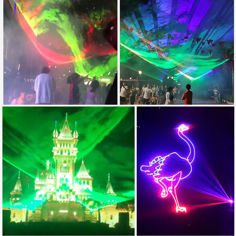 Outdoor waterproof animation laser light, ultra long range scenic spot lighting, rooftop landmark mountain projection laser light, 30W