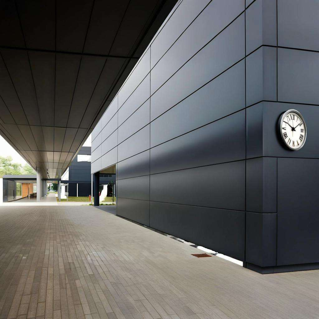 Hotel bedroom and bathroom with modern exterior aluminum facade cladding, antibacterial perforated panels, mirrored 4mm thickness