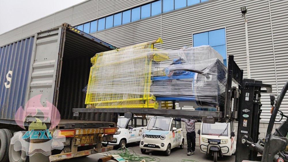 Deliver 3 sets of Peelers and 2 sets of Palletizers to Europe