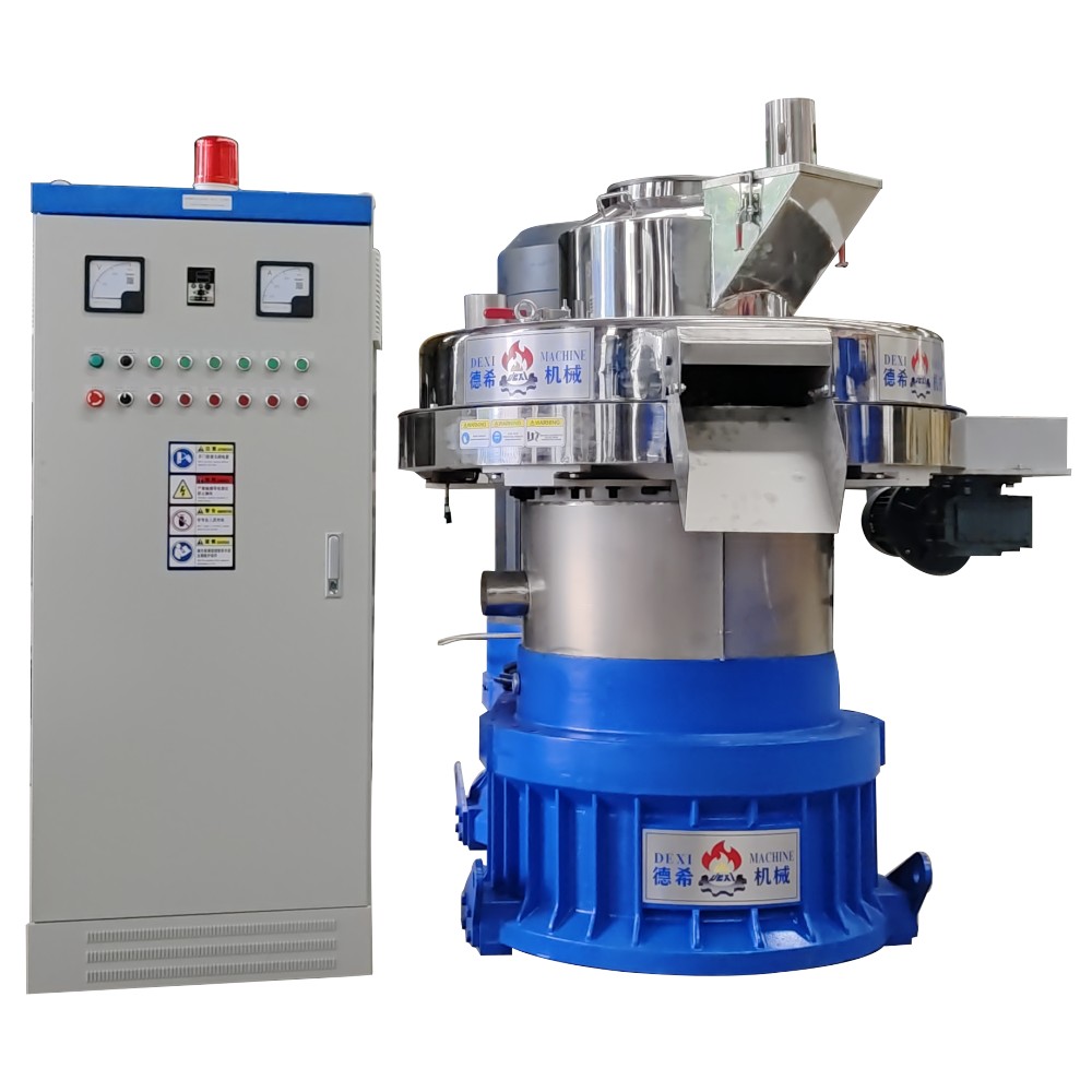 DEXI 1.5-2t/h Vertical Ring Die Wood Pellet Machine Customized Pine Eucalyptus Biomass Wood Pellet Making Mill