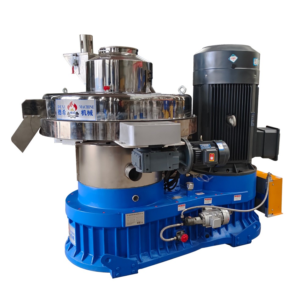 DEXI 1.5-2t/h Vertical Ring Die Wood Pellet Machine Customized Pine Eucalyptus Biomass Wood Pellet Making Mill