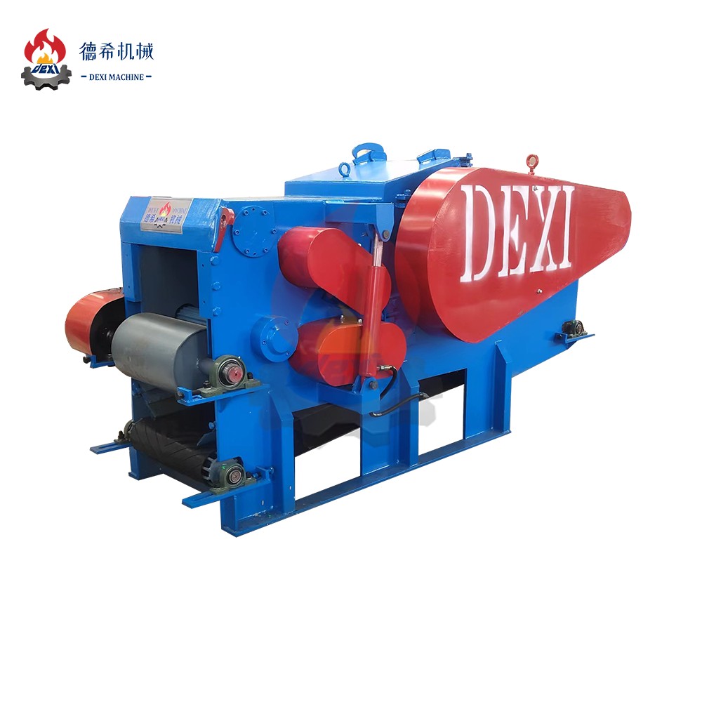 DEXI Brand Drum Wood Chipper Capacity 5-8 Ton Per Hour With CE/SGS Certificate Wood Chipper For Crushing Wood Chips