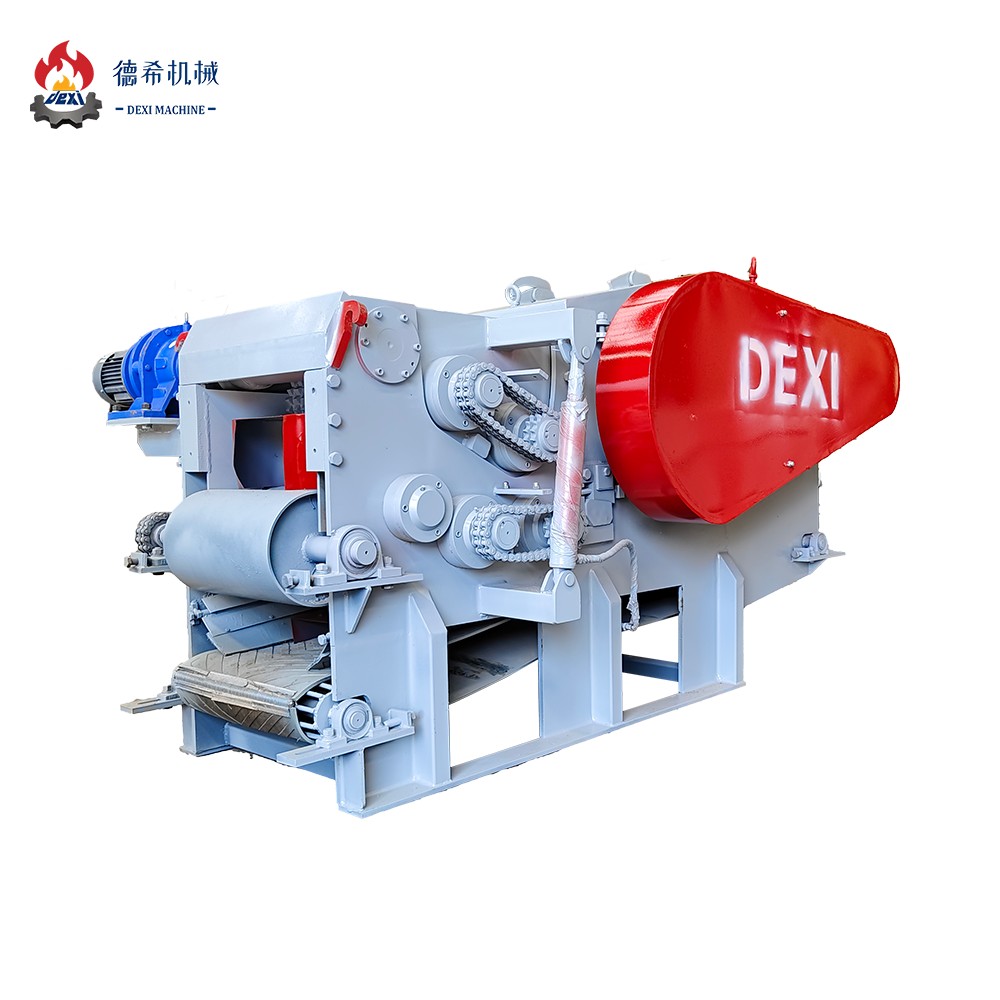 DEXI Brand Drum Wood Chipper Capacity 5-8 Ton Per Hour With CE/SGS Certificate Wood Chipper For Crushing Wood Chips