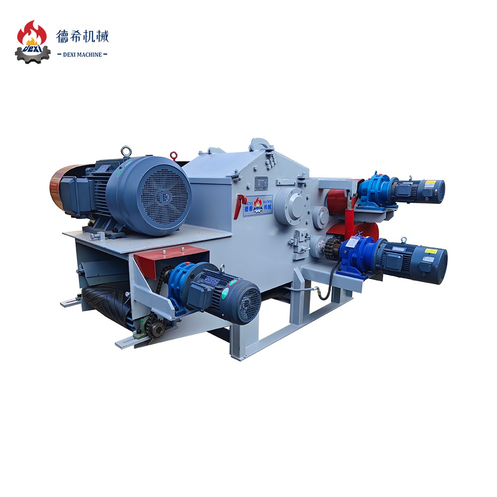DEXI Brand Drum Wood Chipper Capacity 5-8 Ton Per Hour With CE/SGS Certificate Wood Chipper For Crushing Wood Chips