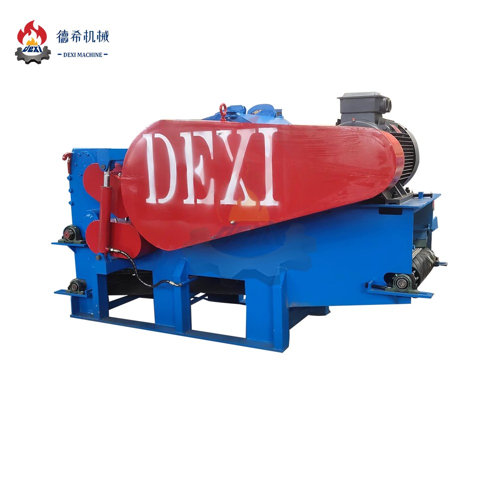 DEXI Brand Drum Wood Chipper Capacity 5-8 Ton Per Hour With CE/SGS Certificate Wood Chipper For Crushing Wood Chips