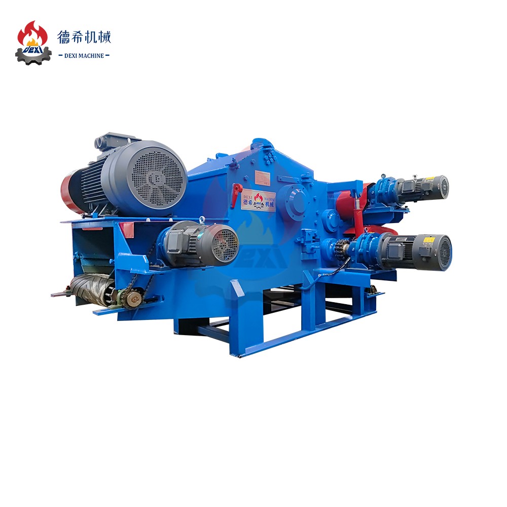 DEXI Brand Drum Wood Chipper Capacity 5-8 Ton Per Hour With CE/SGS Certificate Wood Chipper For Crushing Wood Chips