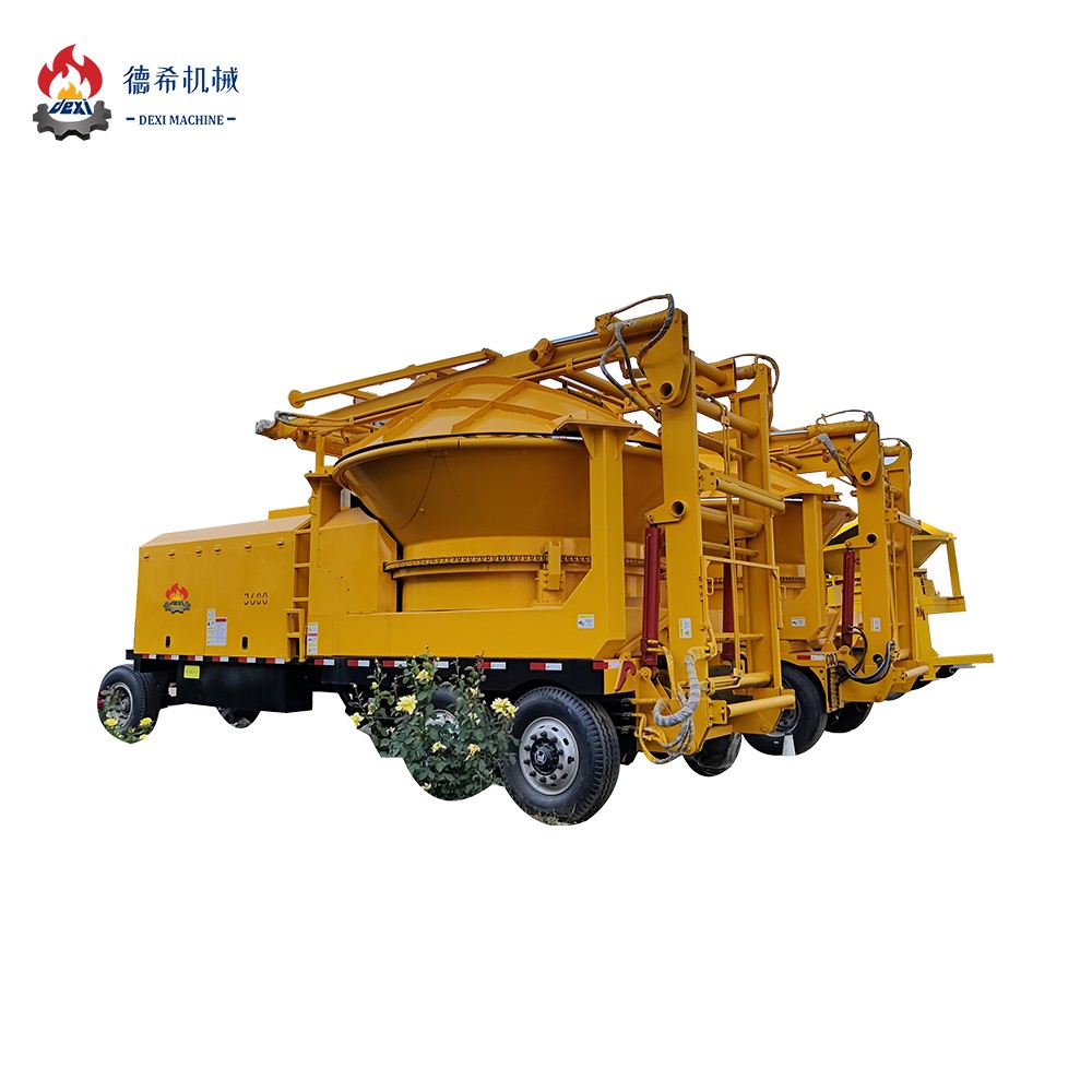 Tree stump crushing machine with diesel engine with mobile system