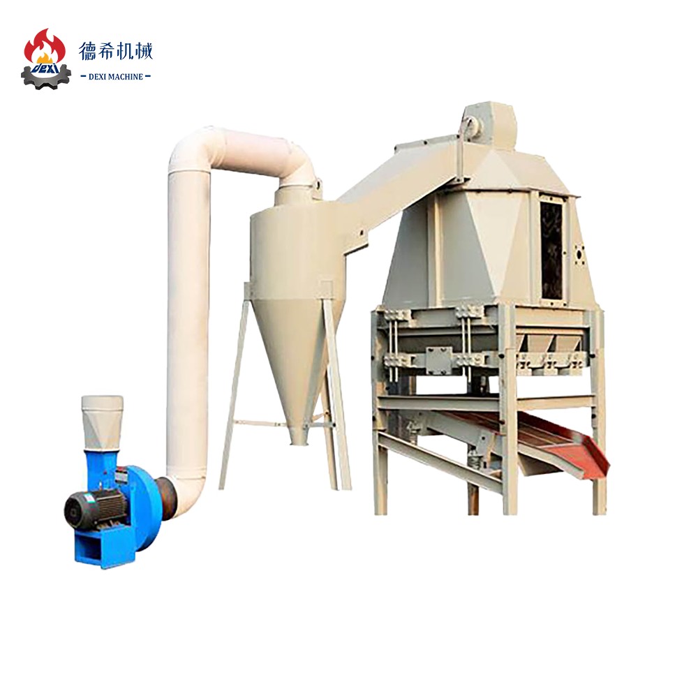 Automatic Biomass Pellet Cooling System counterflow pellet cooler 1-20/T High Efficiency Biomass Pellet Cooler