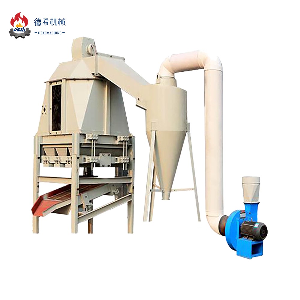 Automatic Biomass Pellet Cooling System counterflow pellet cooler 1-20/T High Efficiency Biomass Pellet Cooler