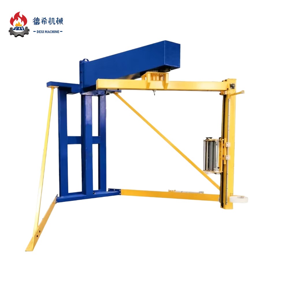 Heavy Duty Fully Automatic Rotary Arm Wrapping Machine with Top Press Pallet Wrapper with Top Press Function