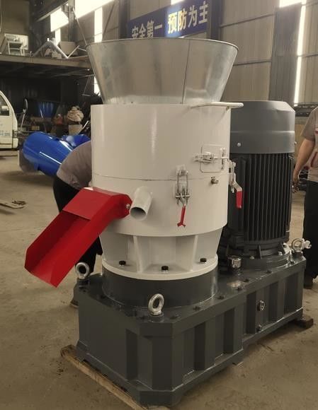Loading flat die organic fertilizer pellet machine for Korea customer
