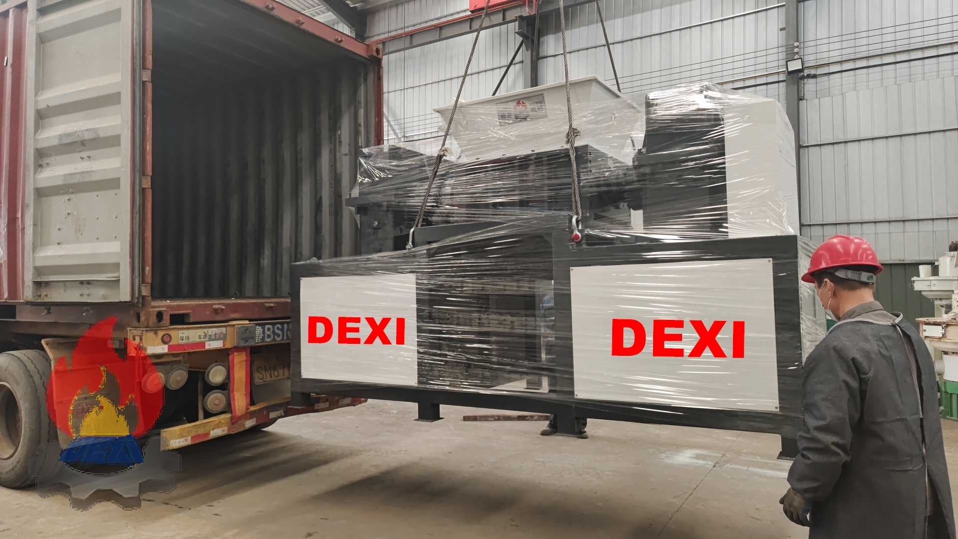 Deliver JLSS800 Double Shaft Crusher to Indonesia 