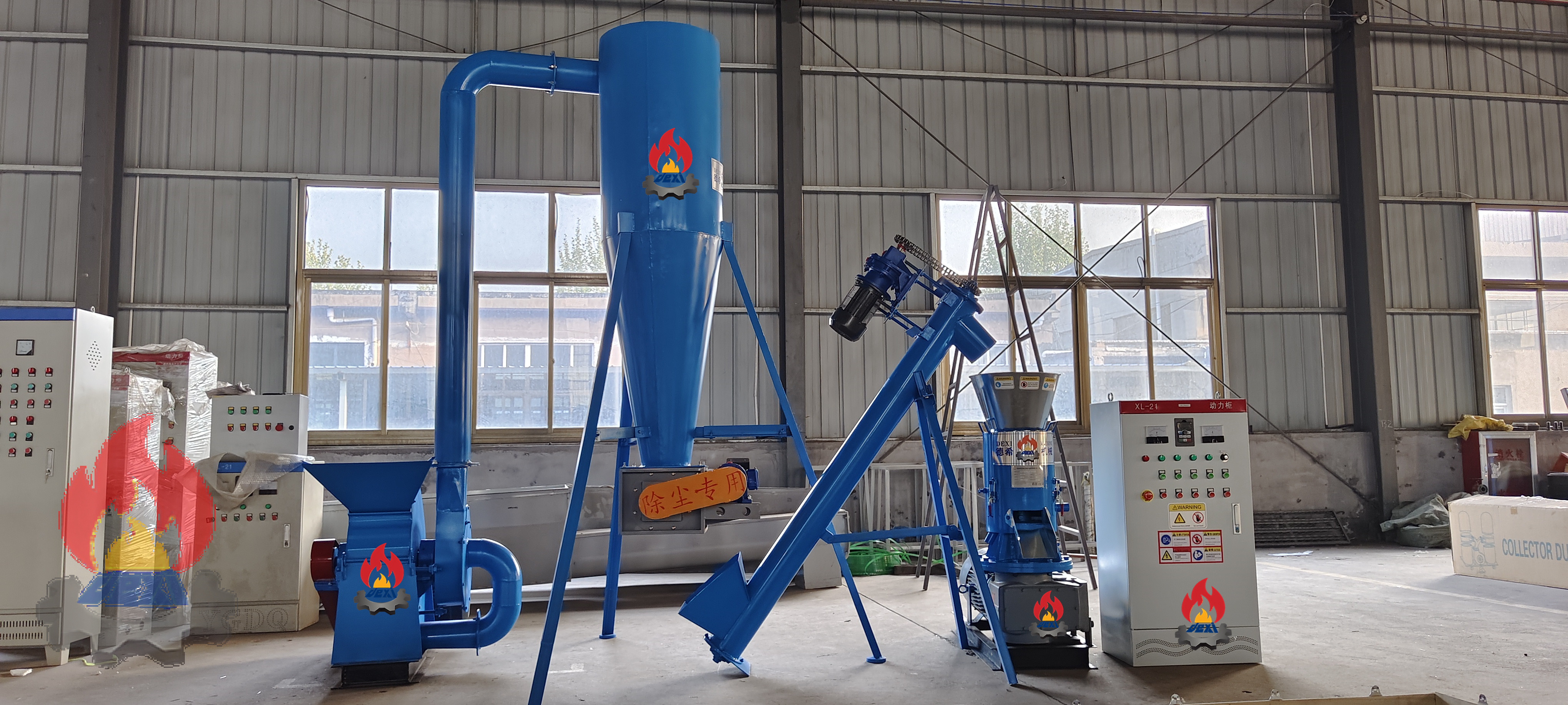 Deliver small wood pellet production line to Poland