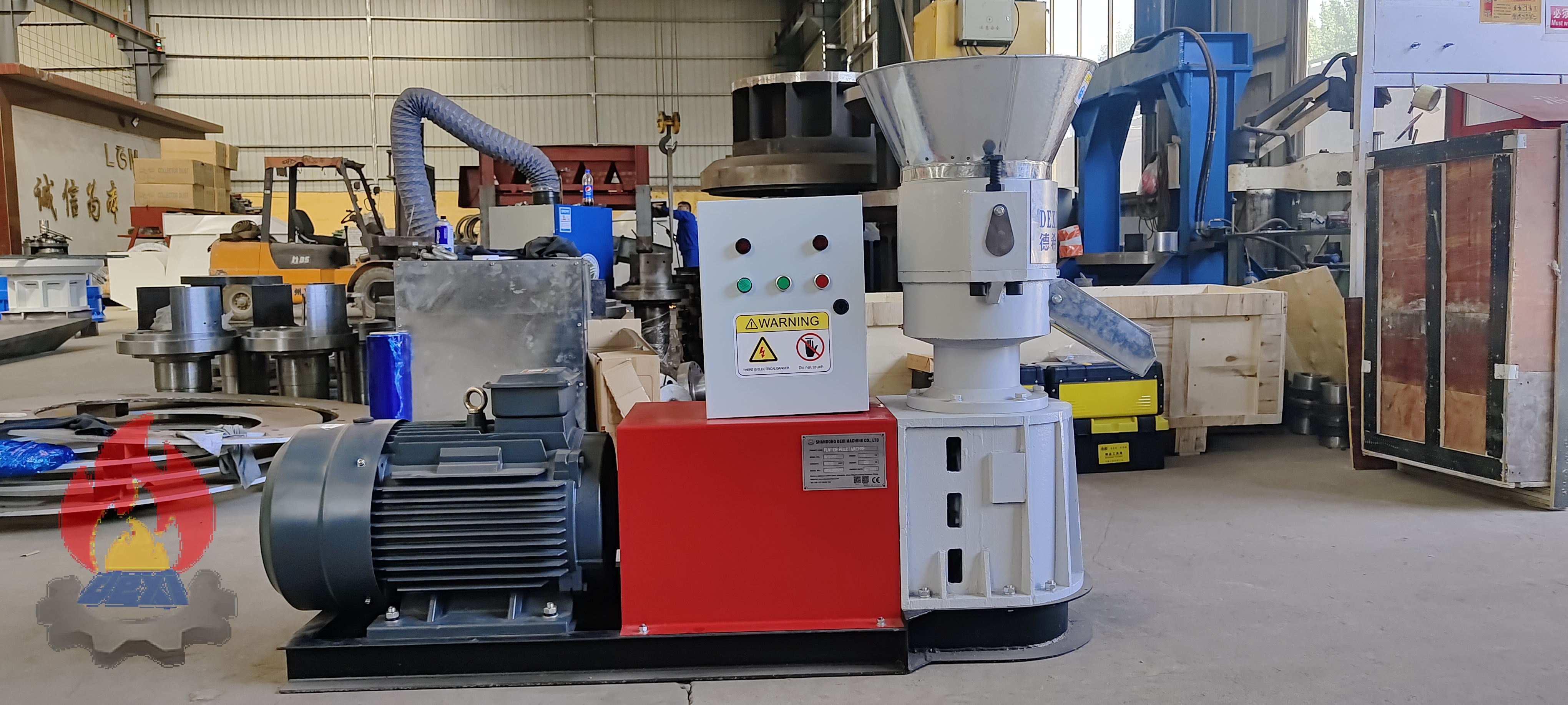 Deliver SKJ2-250A wood pellet machine(100-300kg/h) to Russia