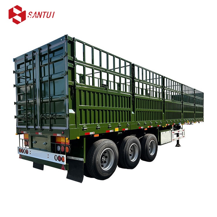 Vehicle Master 60 Ton 3 Axle Steel Fence Stake Cargo Utility Truck Semi Trailer Transporting Fence