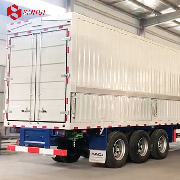 Truck Trailers Car Carrier Truck Trailer Cargo Trailer Wing Van Wingspan Semi Trailer Steel High Quality 3 Axles 40ft