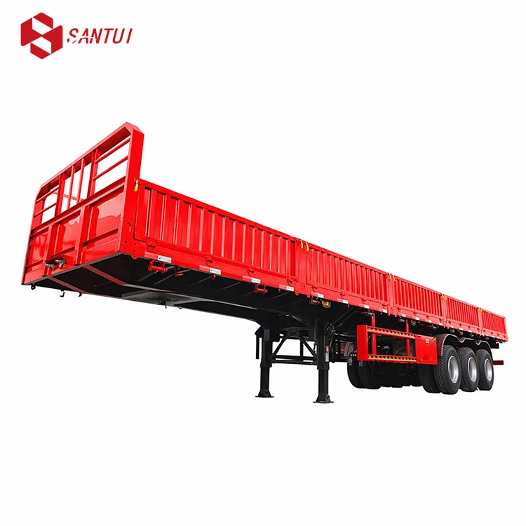 New / Refurbished Flatbed Semi-trailer / Side-wall Flatbed Truck Trailer/  3-Axle Side Wall Semi Trailer