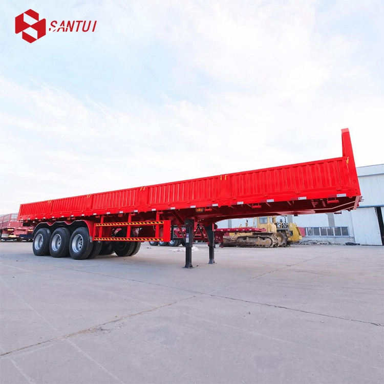 New / Refurbished Flatbed Semi-trailer / Side-wall Flatbed Truck Trailer/  3-Axle Side Wall Semi Trailer
