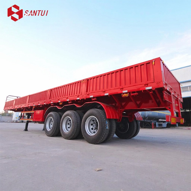 New / Refurbished Flatbed Semi-trailer / Side-wall Flatbed Truck Trailer/  3-Axle Side Wall Semi Trailer