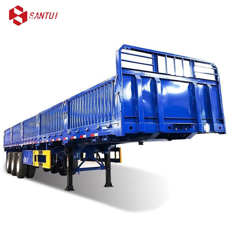 New / Refurbished 3 Axles Open Side Board Semi Trailer Removable Side Panel Cargo Semi Trailer