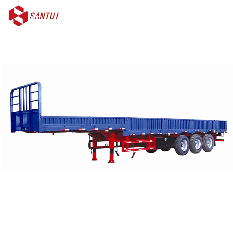 New / Refurbished 3 Axles Open Side Board Semi Trailer Removable Side Panel Cargo Semi Trailer