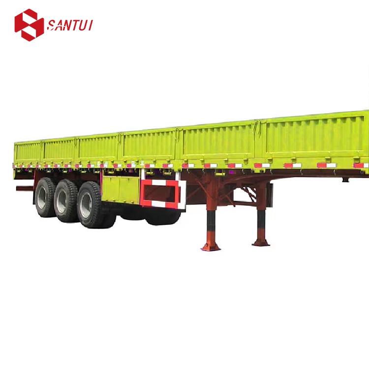 New / Refurbished 3 Axles Open Side Board Semi Trailer Removable Side Panel Cargo Semi Trailer
