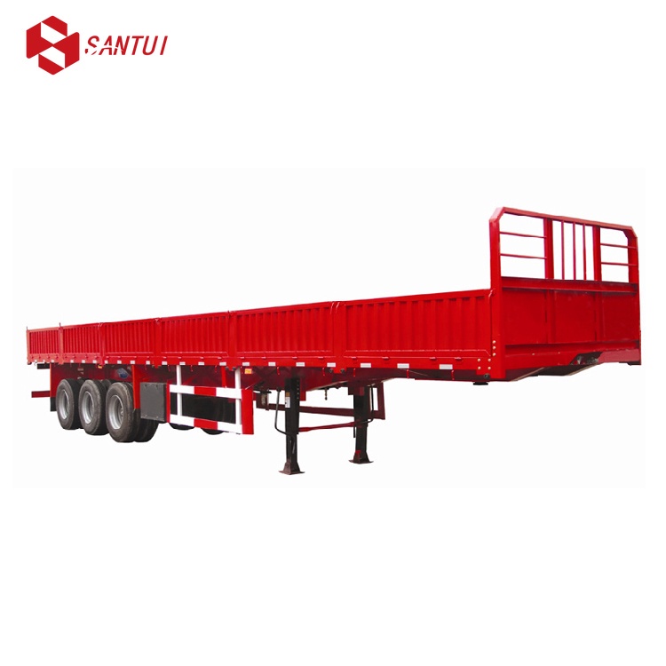 New / Refurbished 3 Axles Open Side Board Semi Trailer Removable Side Panel Cargo Semi Trailer