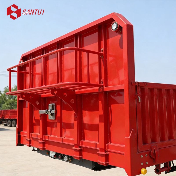 Side-wall semi-trailer / trailer for transporting livestock goods