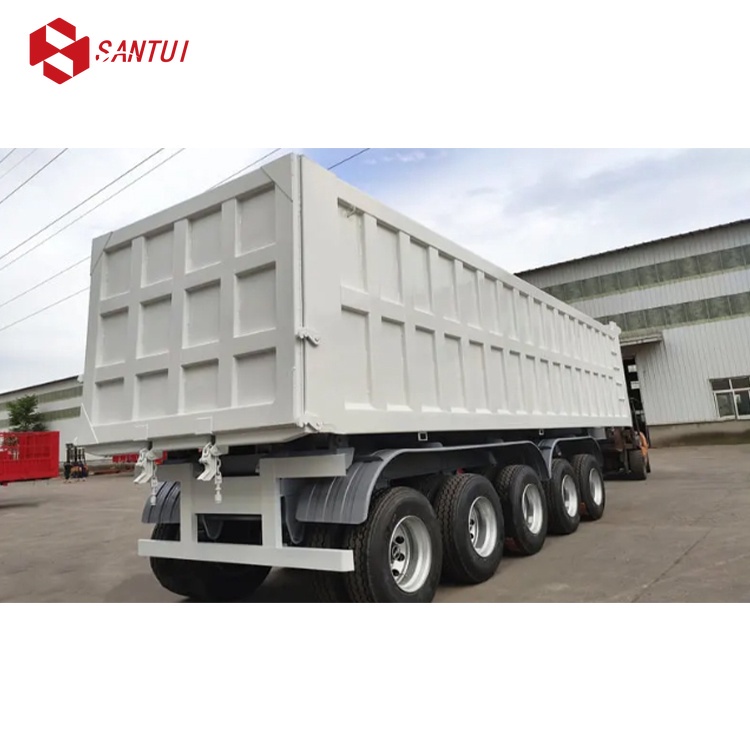 2 Axle / 3 Axle / 4 Axle Side Dump Steel Semi Trailer