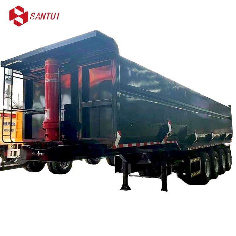 Heavy Duty Rear Dump Semi Trailer Back Dump Tipper Truck with Big Volume / New / Refurbished  Dump Semi-Trailer