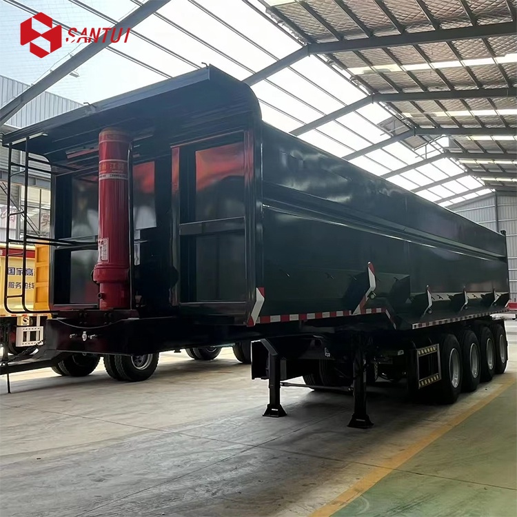 Heavy Duty Rear Dump Semi Trailer Back Dump Tipper Truck with Big Volume / New / Refurbished  Dump Semi-Trailer