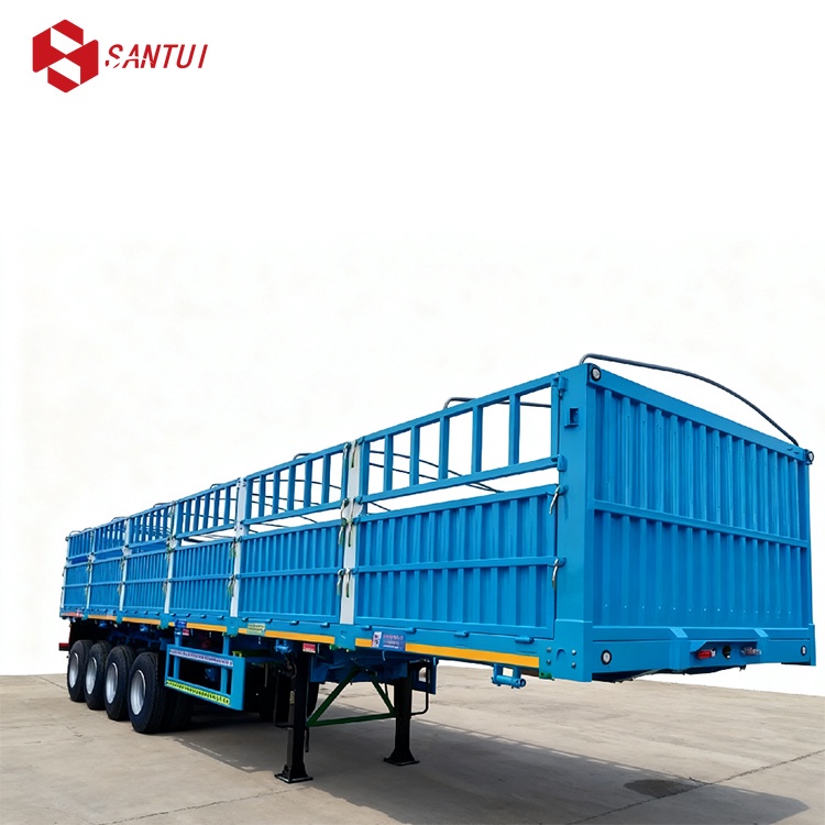 2/3/4 axles Fence Cargo Semi Trailer