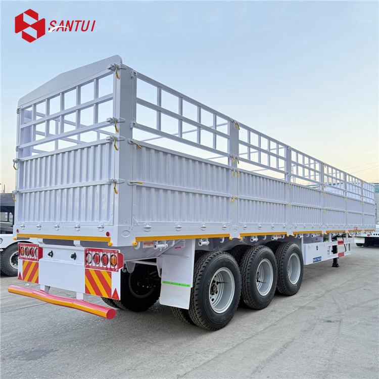 2/3/4 axles Fence Cargo Semi Trailer