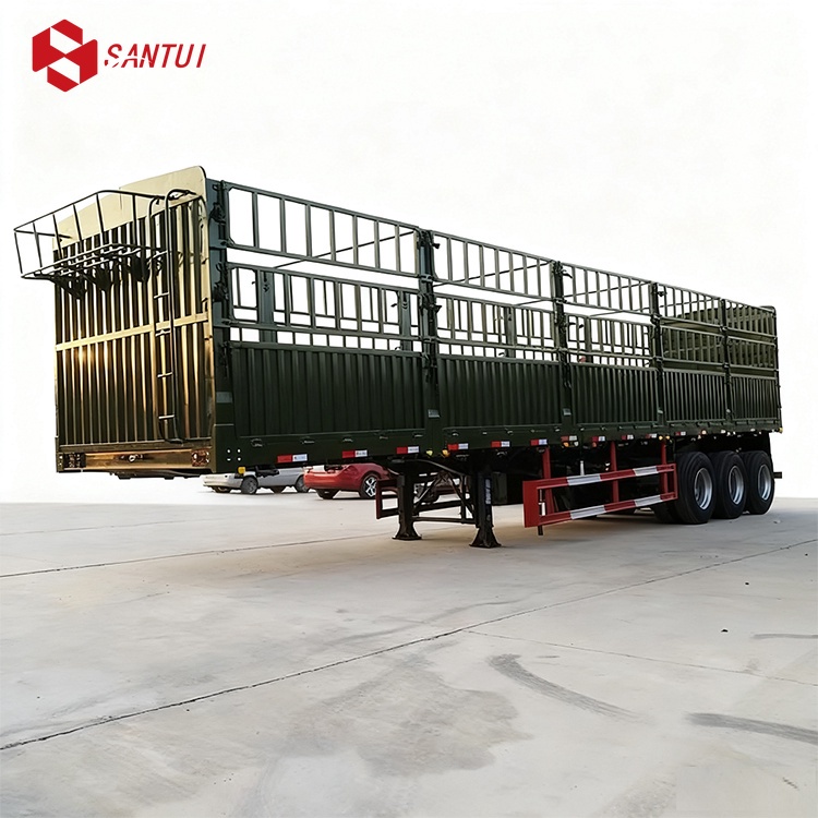 2/3/4 axles Fence Cargo Semi Trailer