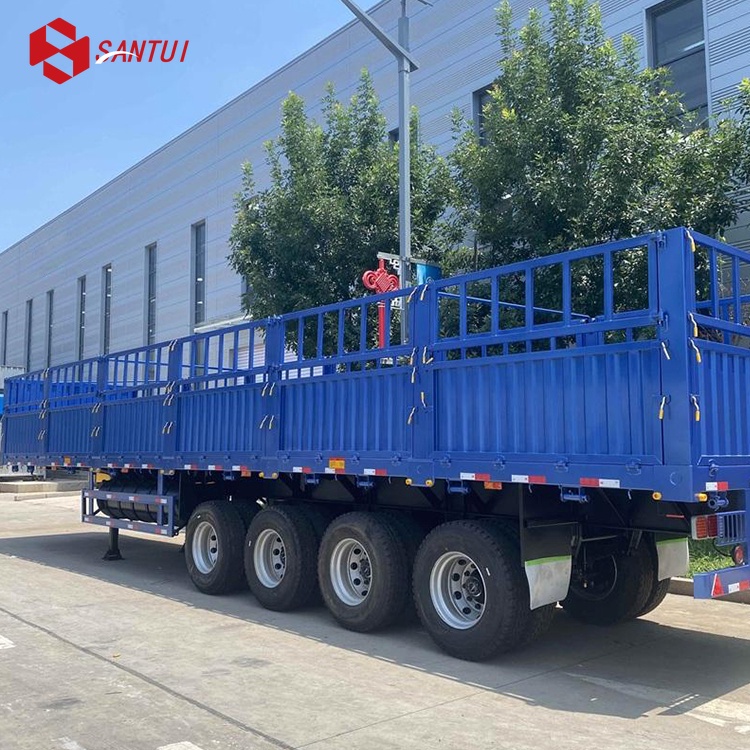 Drop Side Board Sidewall Semi Trailer / Heavy Duty Cargo Semi Trailer / Fence Semi-Trailer