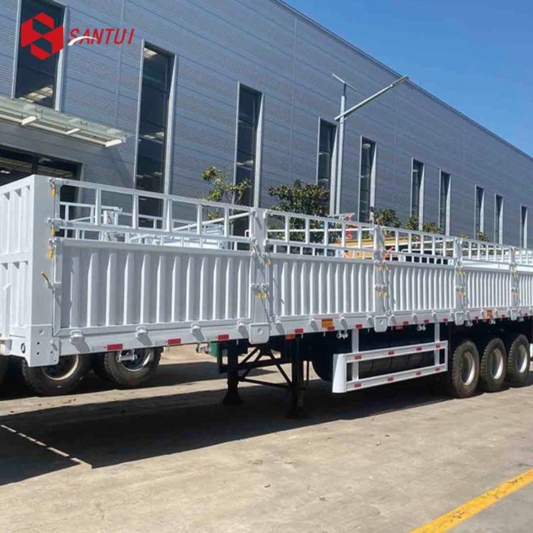 Drop Side Board Sidewall Semi Trailer / Heavy Duty Cargo Semi Trailer / Fence Semi-Trailer