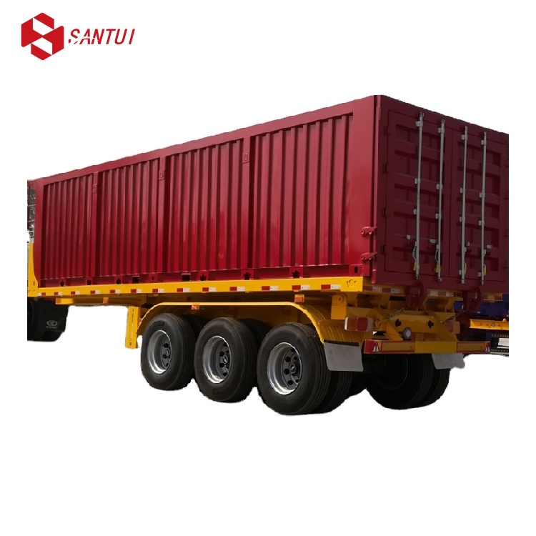Factory Direct Sale 3 Axles 13m Steel Semi-Trailer Dry Van Enclosed Cargo Trailer Truck Trailers