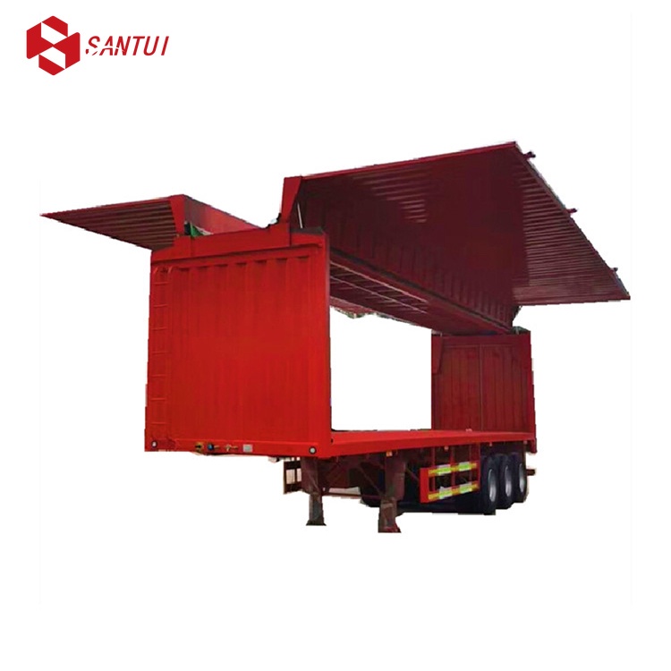 Factory Direct Sale 3 Axles 13m Steel Semi-Trailer Dry Van Enclosed Cargo Trailer Truck Trailers