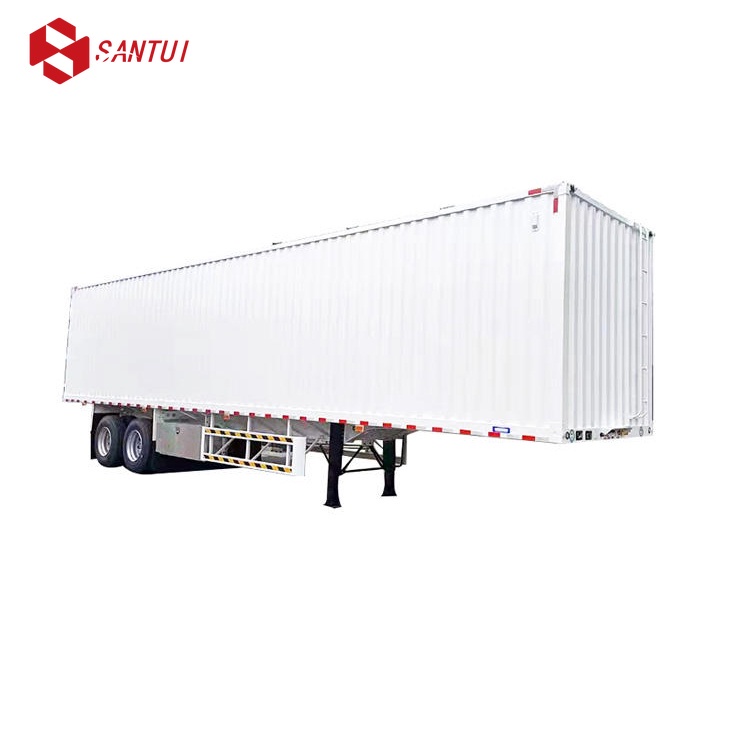 2/3/4 Axle 60 Tons Side Curtain Side Open Container Truck Transporting Cargo Dry Van Box Side Curtain Semi Trailer