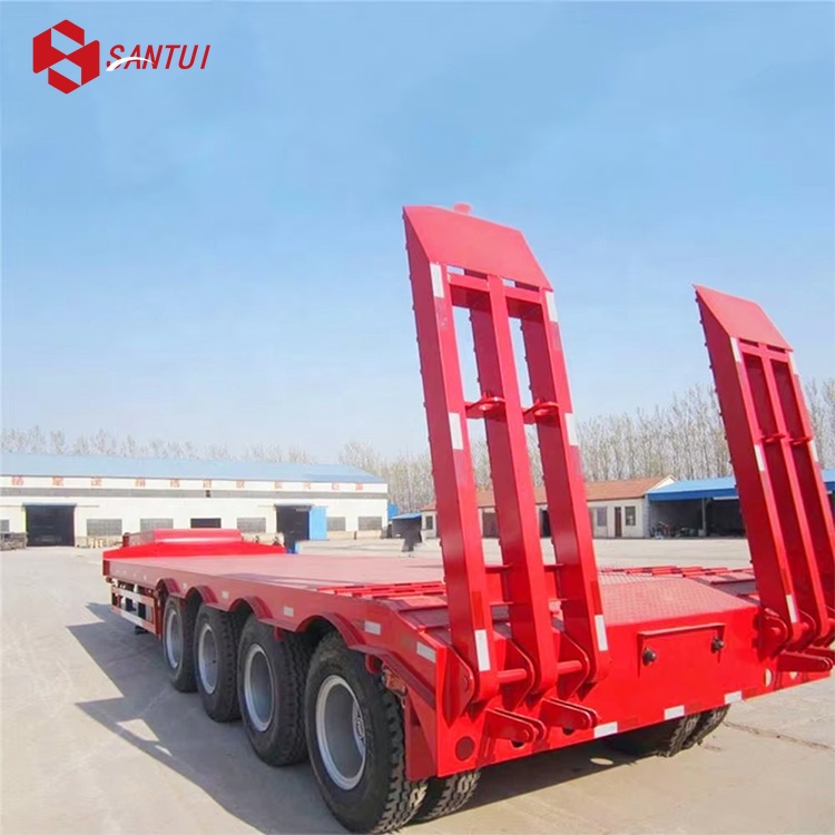 New / Refurbished 3/4 Axle Steel Flatbed Lowboy Semi-Trailer