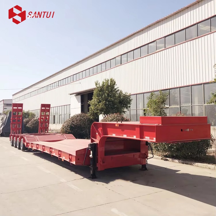 New / Refurbished 3/4 Axle Steel Flatbed Lowboy Semi-Trailer