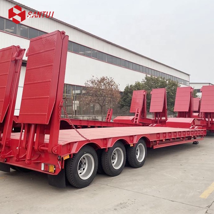 New / Refurbished 3/4 Axle Steel Flatbed Lowboy Semi-Trailer
