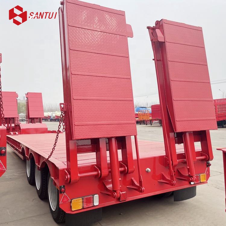 New / Refurbished 3/4 Axle Steel Flatbed Lowboy Semi-Trailer