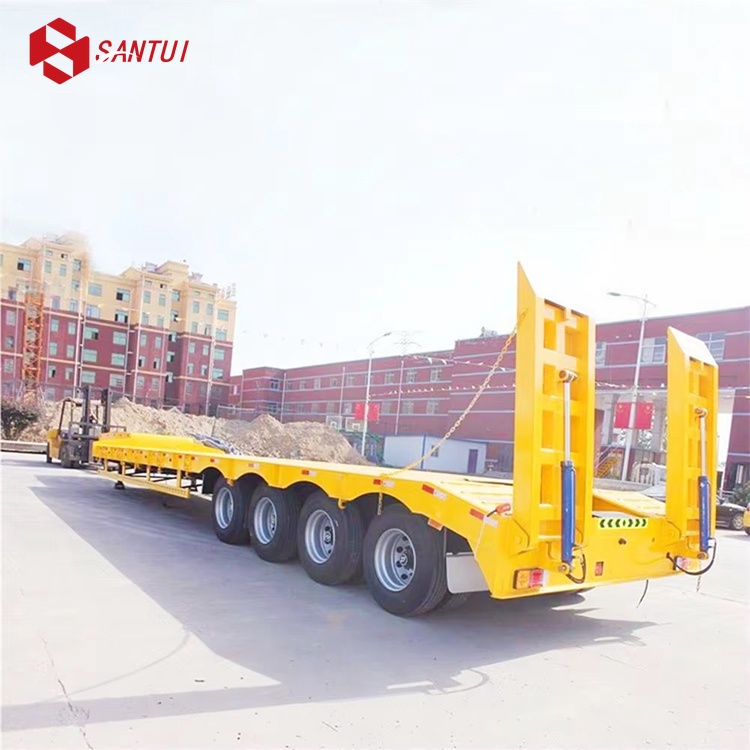 New / Refurbished 3/4 Axle Steel Flatbed Lowboy Semi-Trailer